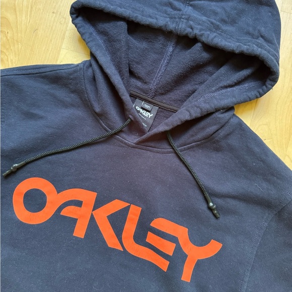 Y2K Vintage Oakley Hoodie Big Centre Logo Streetwear - Picture 4 of 5